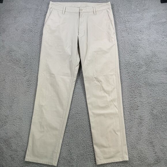 FootJoy Pants Men's 30x30 Beige‎ Chino Straight Performance Golf - Picture 1 of 12